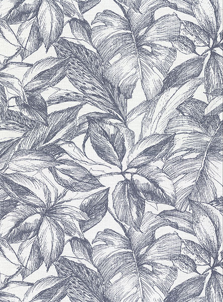 Simone Denim Tropical Wallcovering
