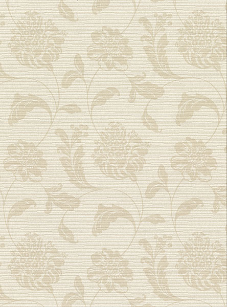 Holiday Beige Jacobean Wallcovering