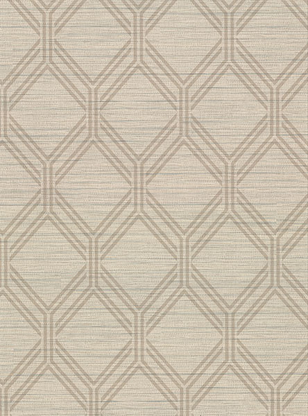 Vaughan Wheat Geometric Wallcovering