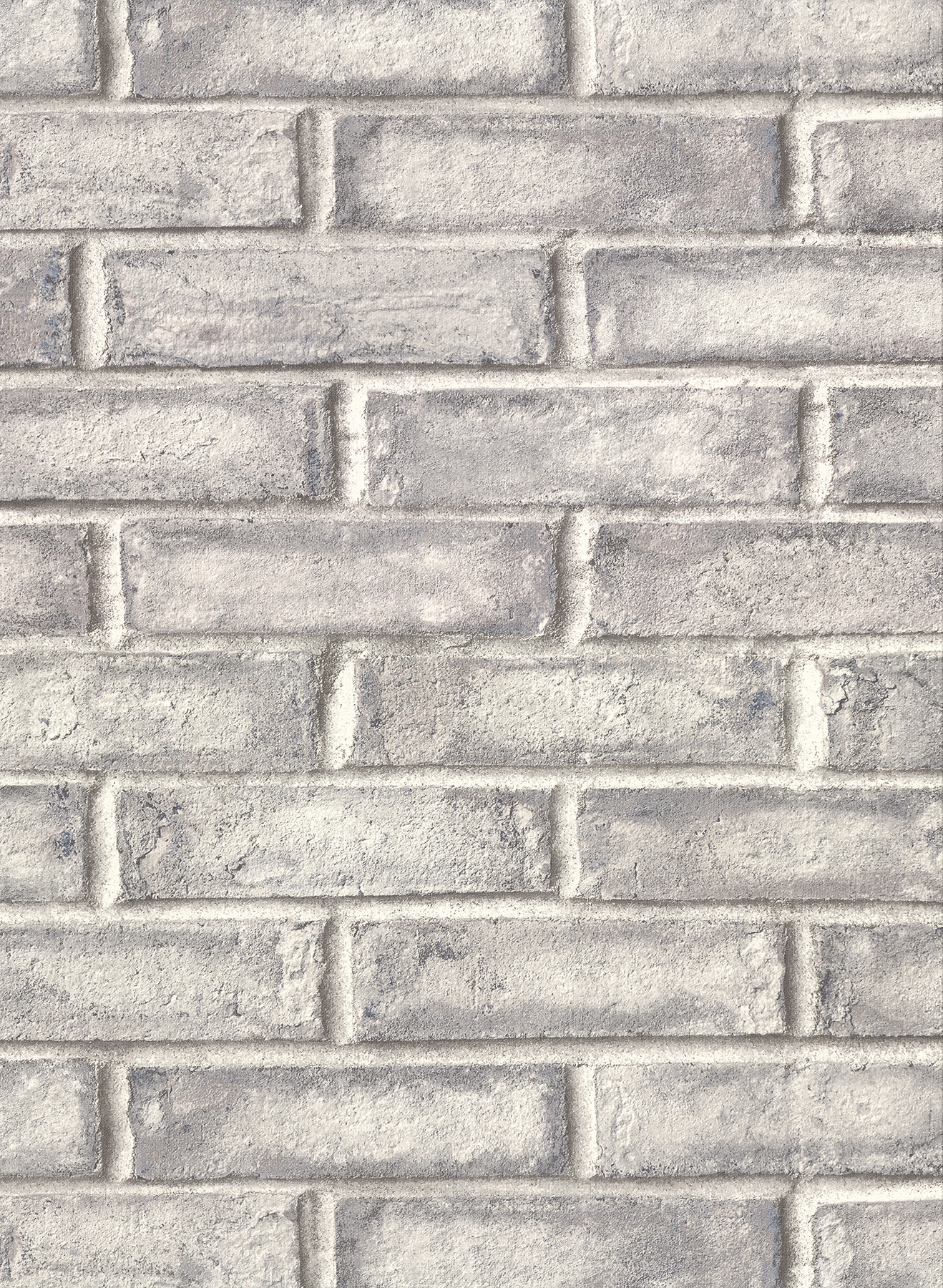 Appleton Dark Grey Faux Weathered Brick Wallcovering