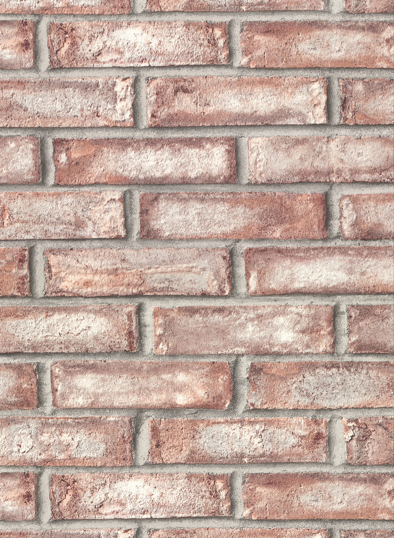 Appleton Maroon Faux Weathered Brick Wallcovering