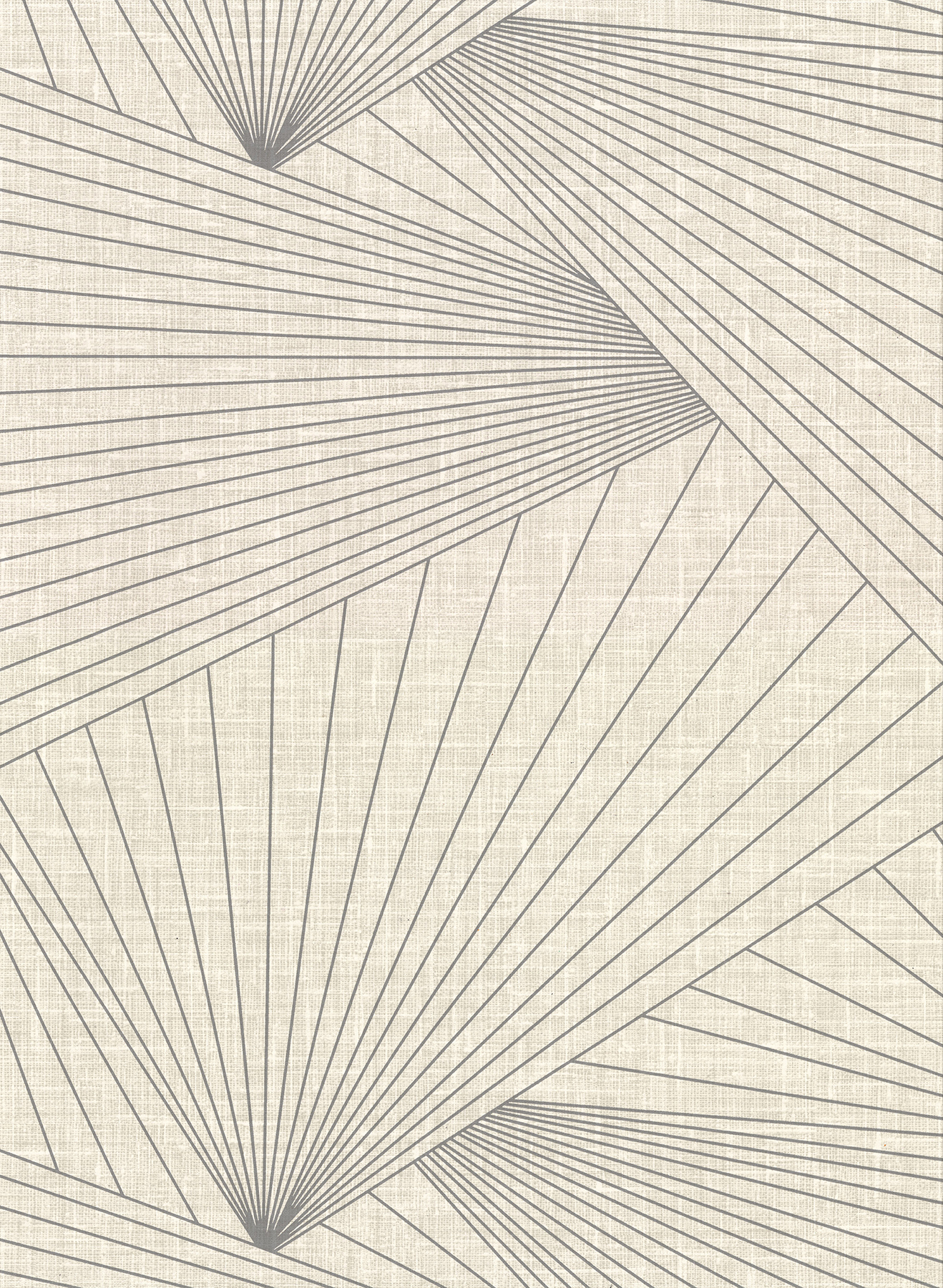 Berkeley Eggshell Geometric Faux Linen Wallcovering