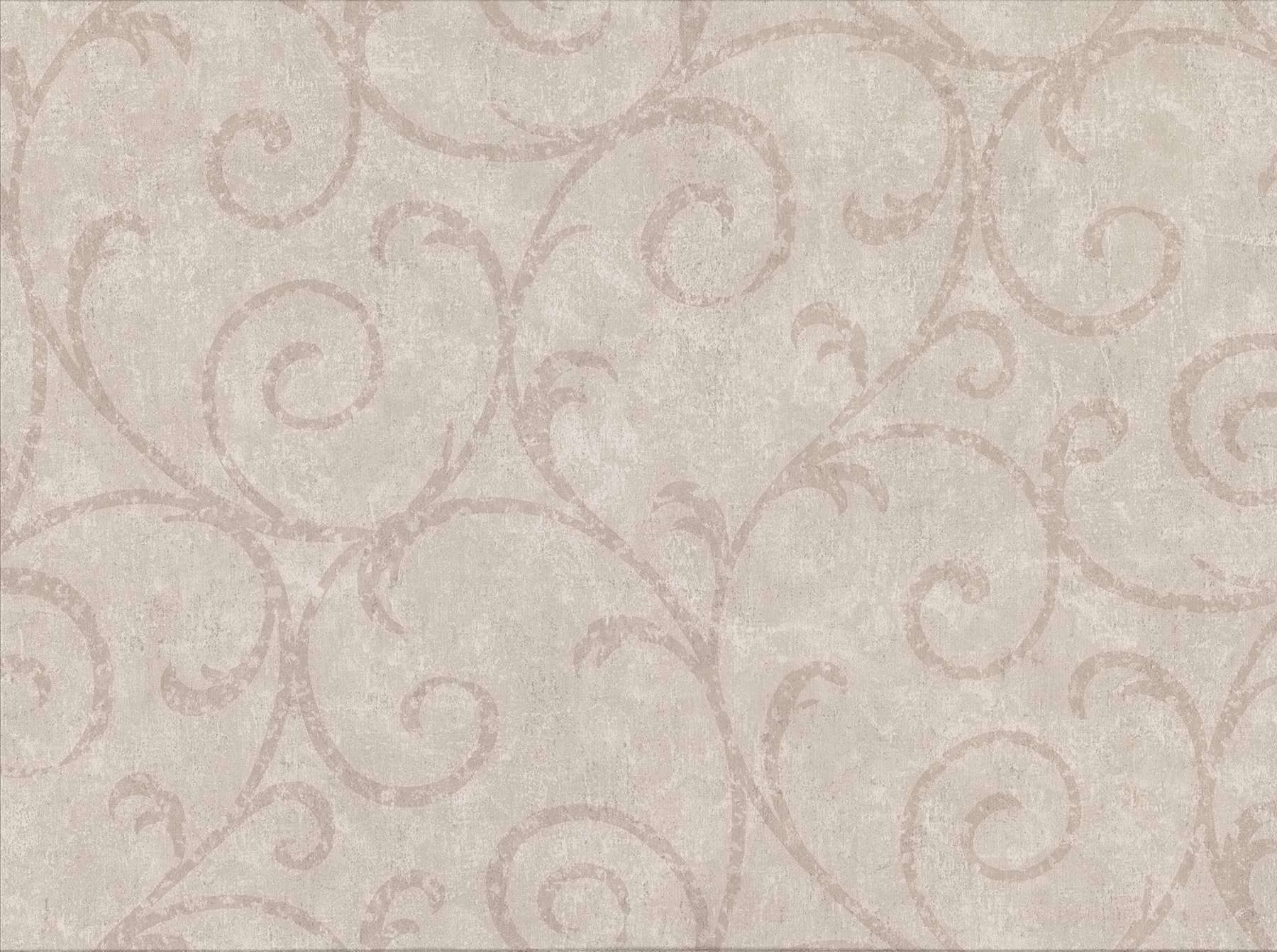 Sansa Khaki Plaster Scroll Wallcovering