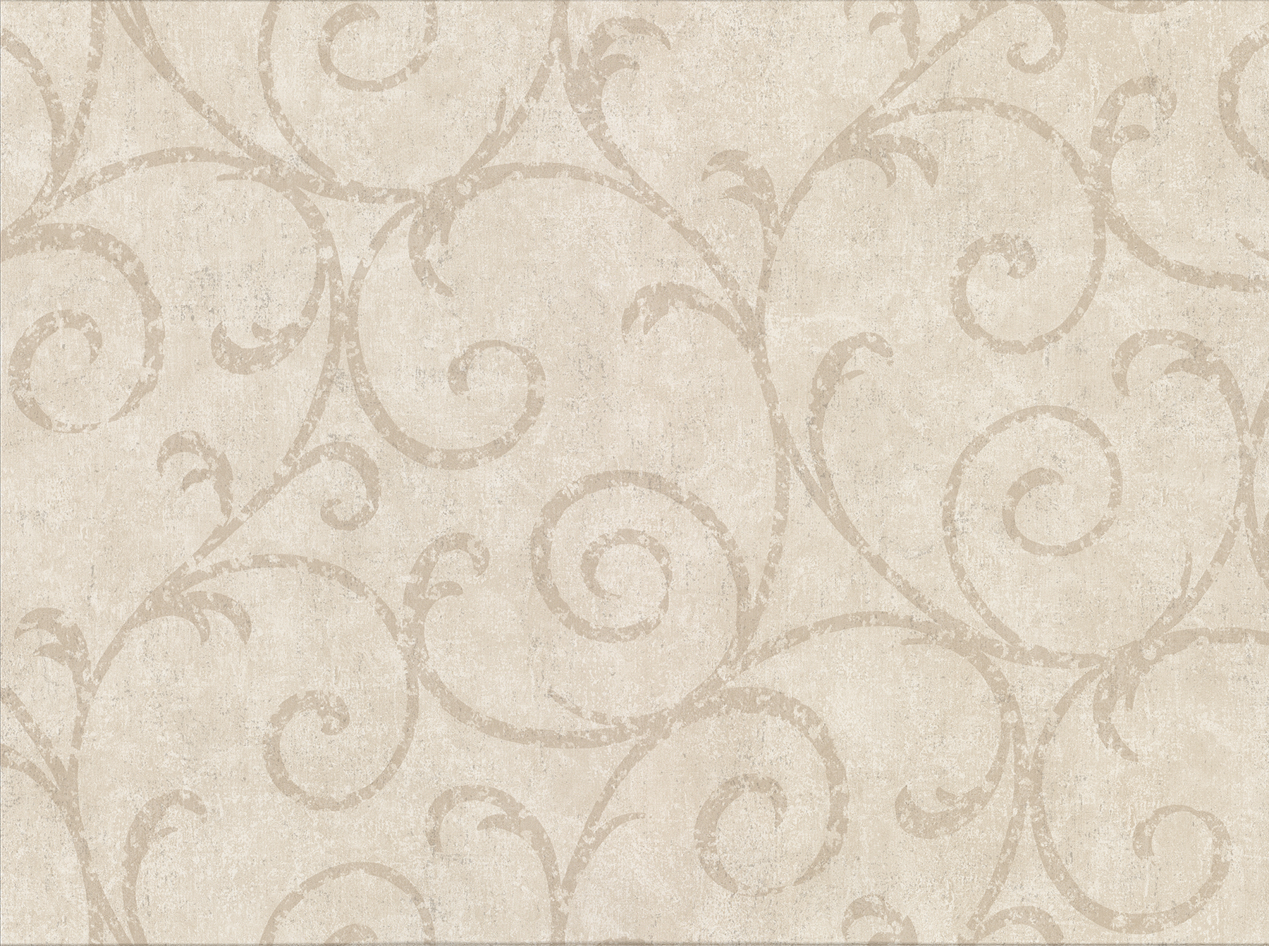 Sansa Beige Plaster Scroll Wallcovering