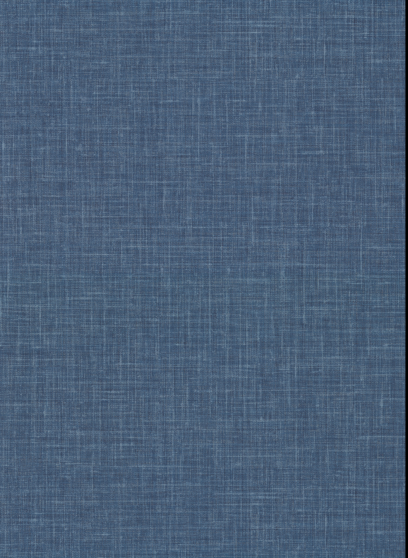 Upton Indigo Faux Linen Wallcovering
