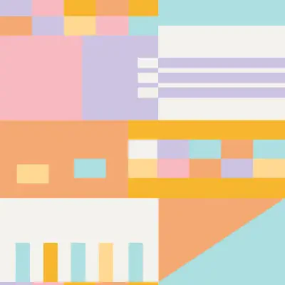 Multi Warm Kiki Shapes Peel & Stick Wallpaper