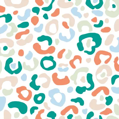 Multi Bright Leopard Spots Peel & Stick Wallpaper