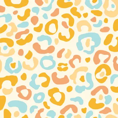 Multi Warm Leopard Spots Peel & Stick Wallpaper