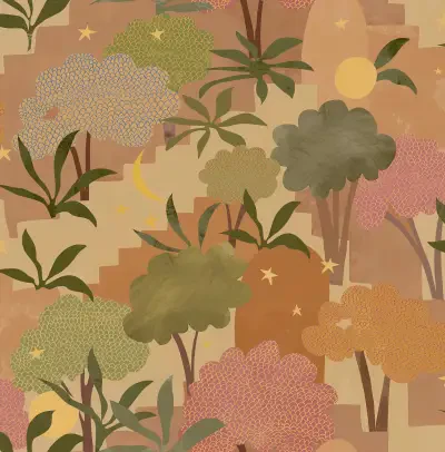 Alja Horvat Peel and Stick Wallpaper by NuWallpaper and Brewster