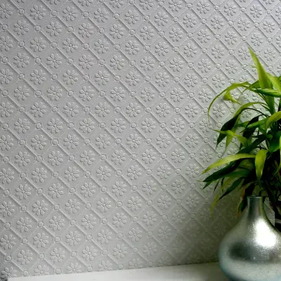 Amber Paintable Textured Vinyl Wallpaper