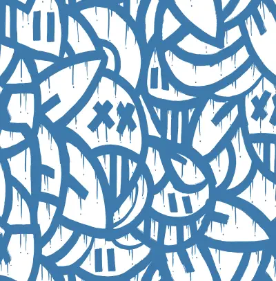 Blue Bold Arrangements Peel & Stick Wallpaper