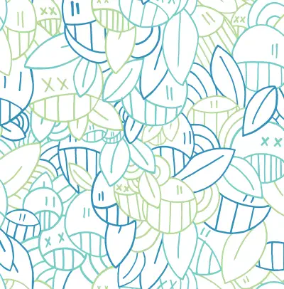 Multi Cool Floral Sequence Peel & Stick Wallpaper