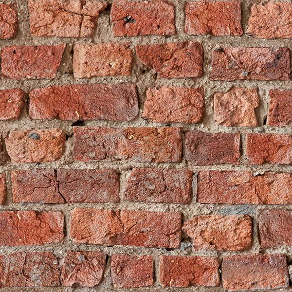 Clifford Red Urban Brick Wallpaper