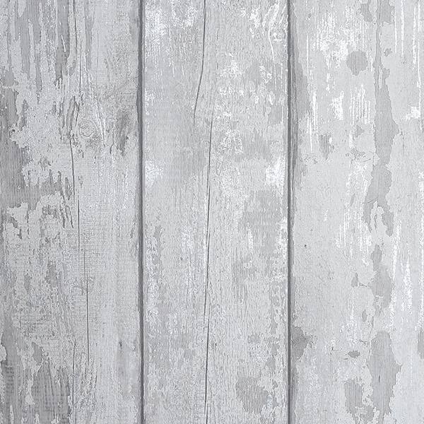 Ambrose Grey Wood Plank Wallpaper