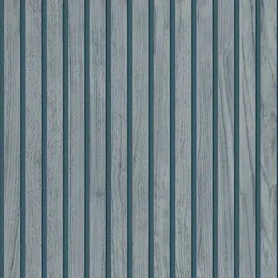 Panacea Blue Wood Wallpaper