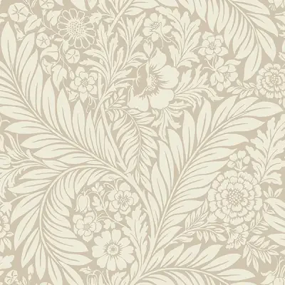 Florence Neutral Leaf Wallpaper