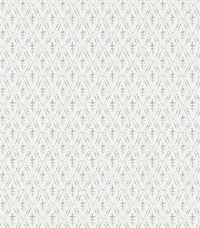 Tillie Blue Diamond Floral Wallpaper