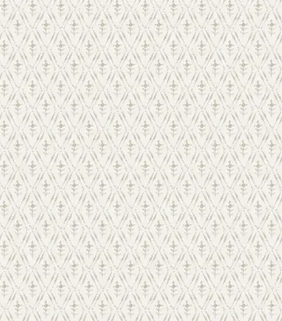 Tillie Taupe Diamond Floral Wallpaper