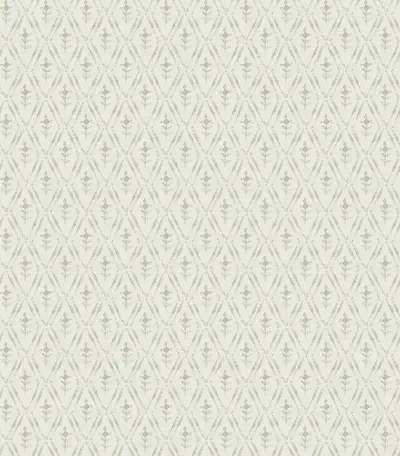 Tillie Sage Diamond Floral Wallpaper