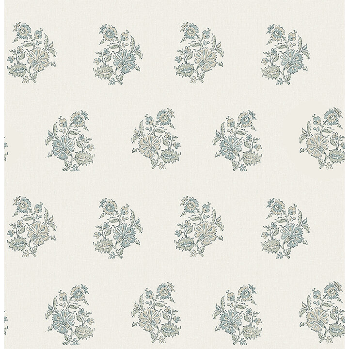 Overbrook Sage Bouquet Toss Wallpaper