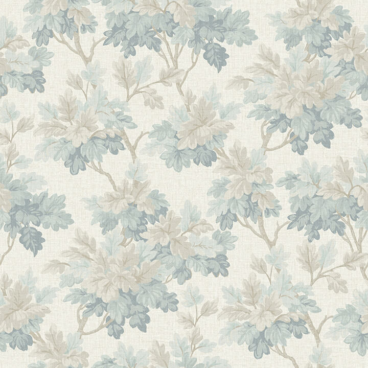Oakcliff Blue Leaf Trail Wallpaper