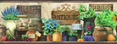 Brittany Black Antiques & Herbs Border