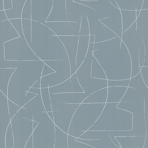 Enzo Sky Blue Abstract Wallpaper