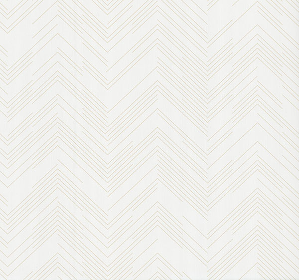 Kian Ivory Modern Chevron Wallpaper