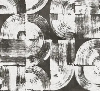 Brushstrokes Charcoal Grey Wall Mural