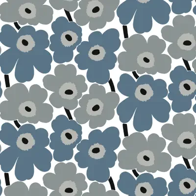 Grey Pieni Unikko Peel & Stick Wallpaper