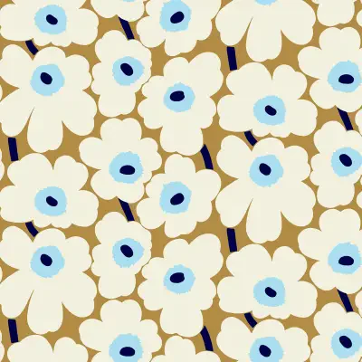 Beige Pieni Unikko Peel & Stick Wallpaper