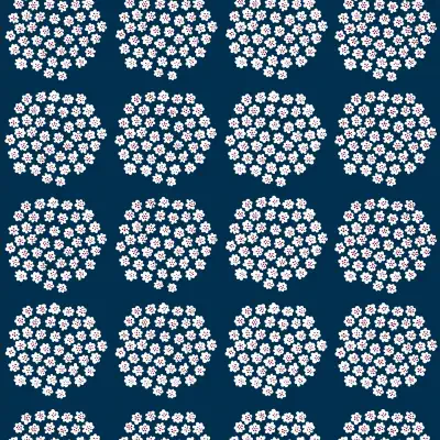Navy Puketti Peel & Stick Wallpaper