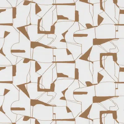 Calder Gold Abstract Wallpaper