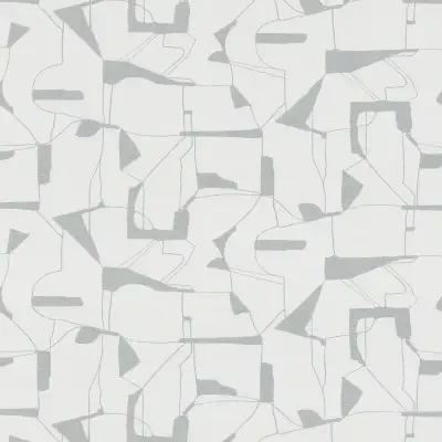 Calder Silver Abstract Wallpaper