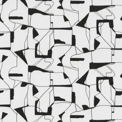 Calder Black Abstract Wallpaper