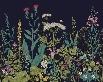 Botanical Fleur Wall Mural