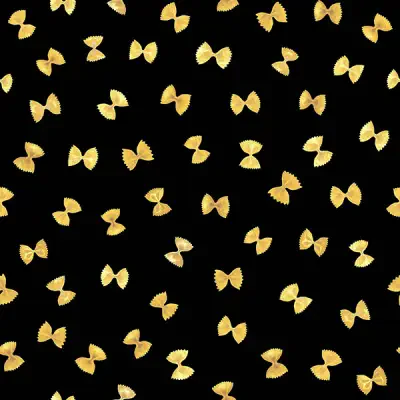 Black Pasta Peel & Stick Wallpaper
