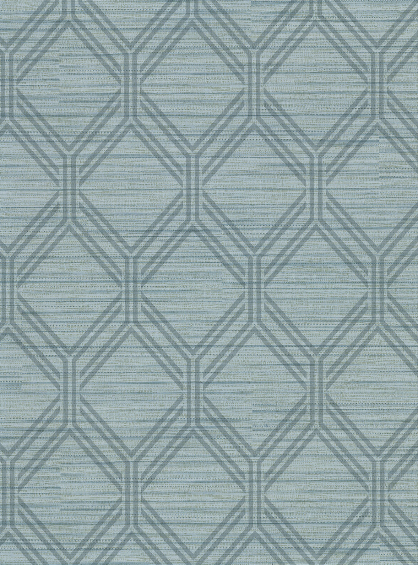 Vaughan Teal Geometric Wallpaper
