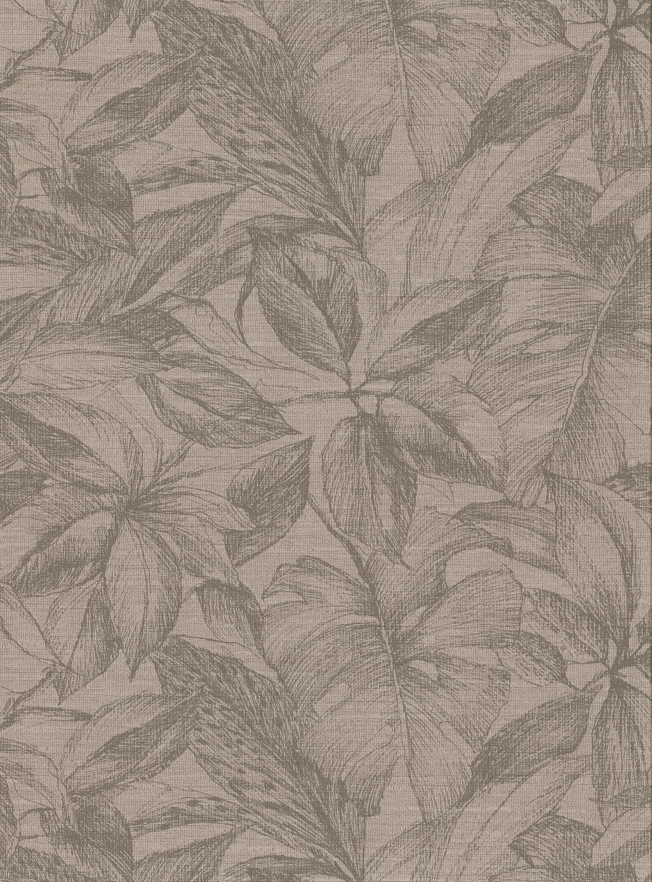 Simone Light Brown Tropical Wallpaper