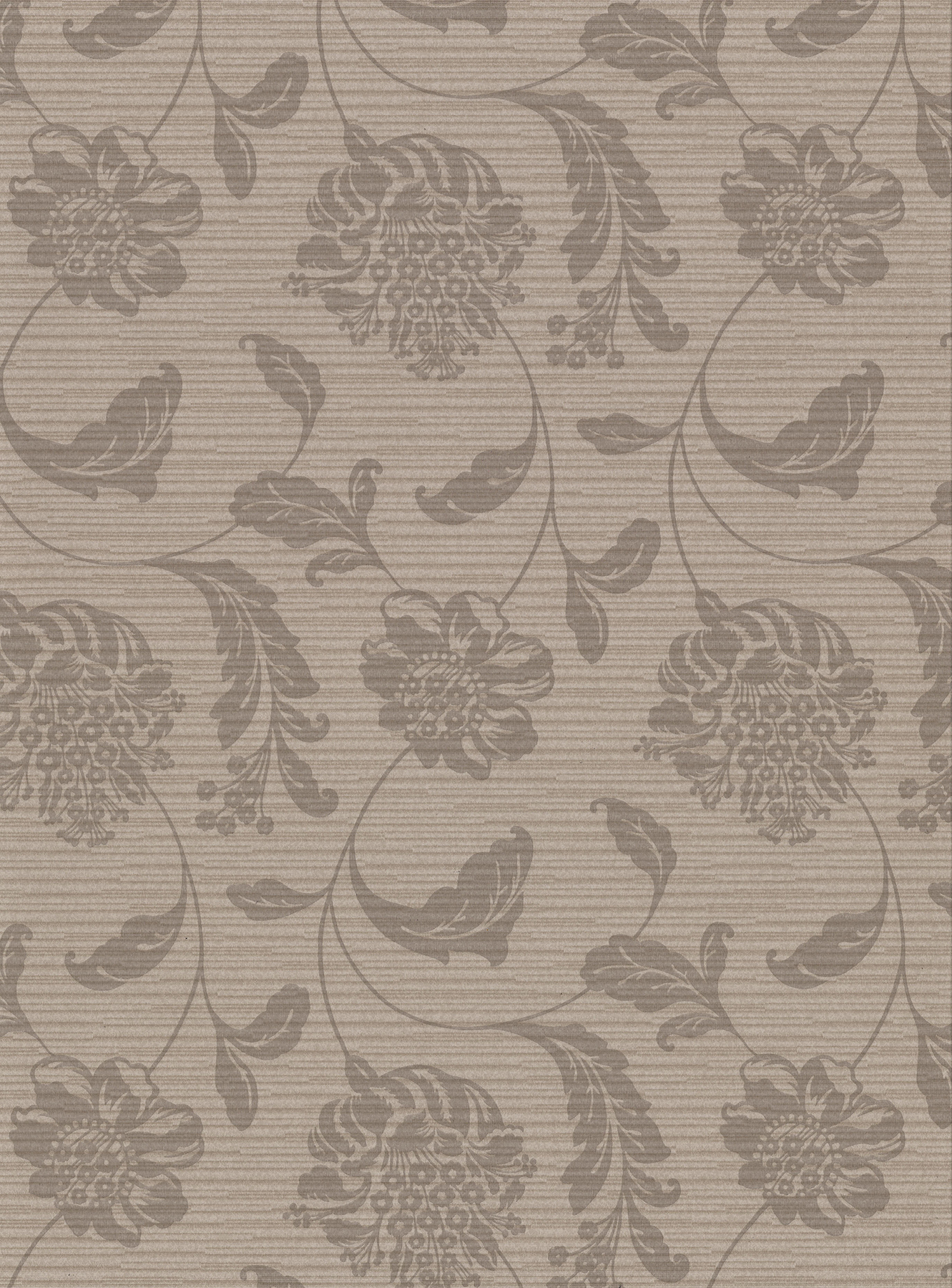 Holiday Brown Jacobean Wallpaper