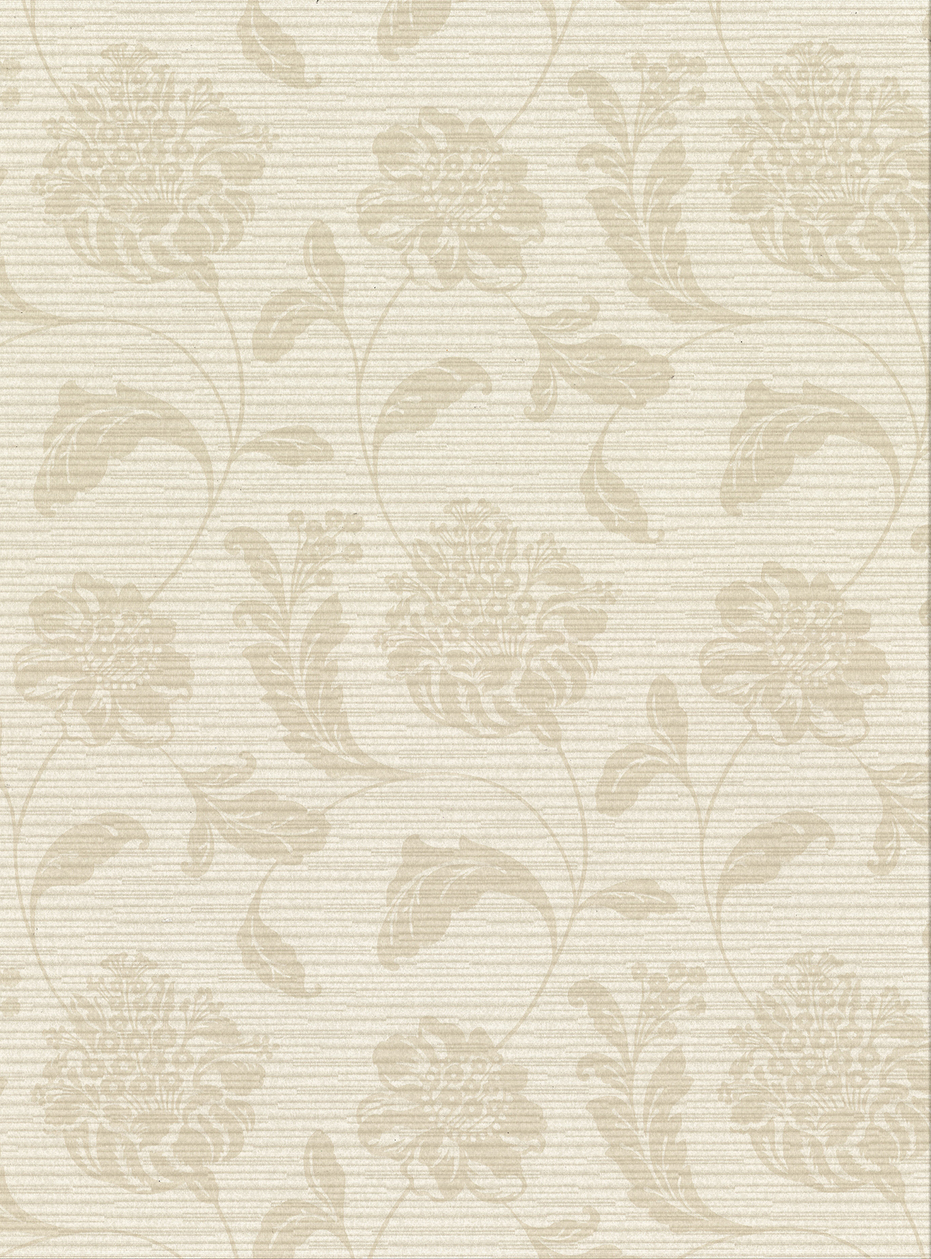 Holiday Beige Jacobean Wallpaper