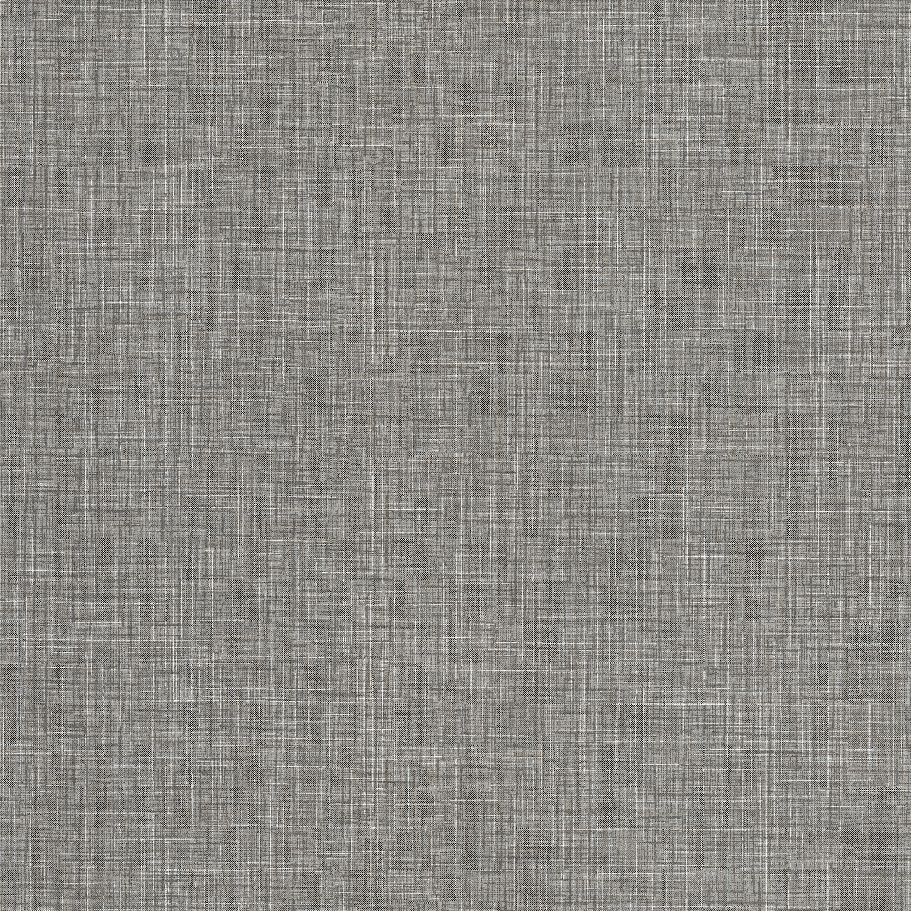 Beau Dark Grey Faux Fabric Wallpaper