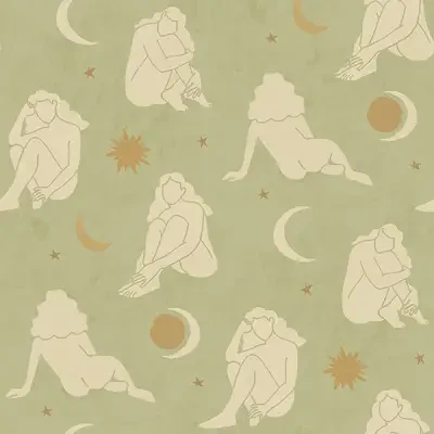 Sage Nudes Peel & Stick Wallpaper