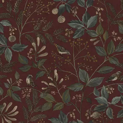 Emerson Crimson Peel & Stick Wallpaper