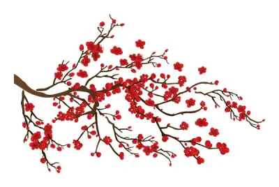 Red Ramage Wall Decals