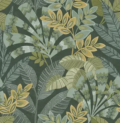 Yara Green Peel & Stick Wallpaper