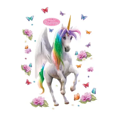 Magical Unicorn Large Character Sticker