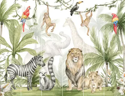 Jungle Safari Wall Mural
