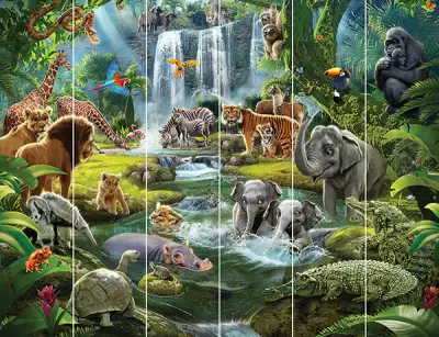 Jungle Adventure Wall Mural 