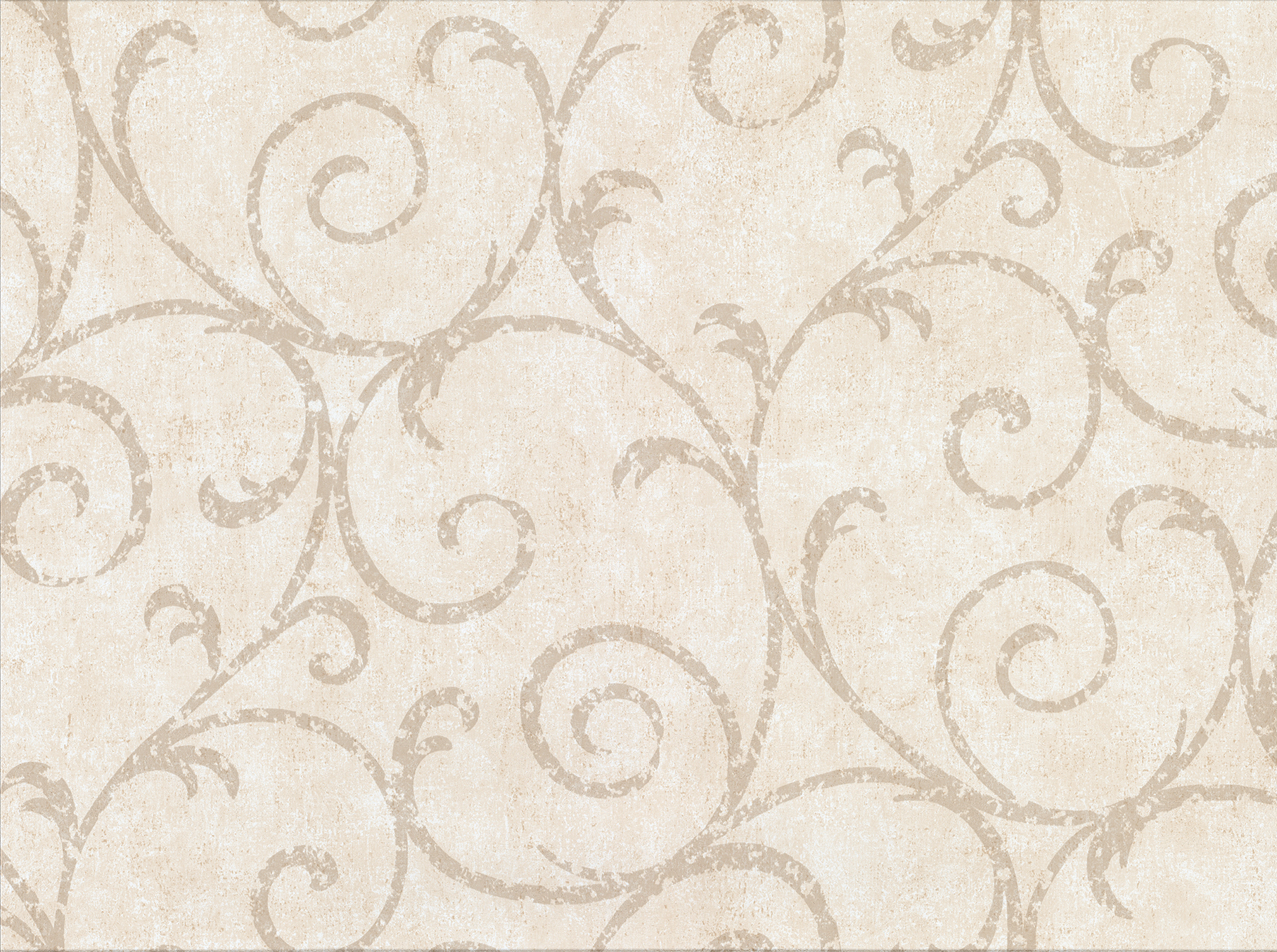 Sansa Cream Plaster Scroll Wallpaper
